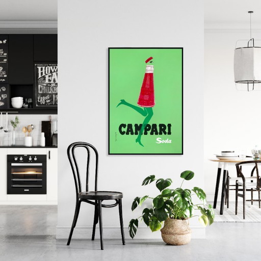 Anuncio vintage de Campari Soda de Marangolo, 1968 - Póster de 70 x 100 cm