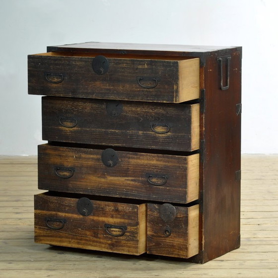 Japanische Tansu-Kommode, um 1870 – Kommoden, Iron, Wood (photo 4 of 14)