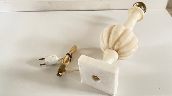 Lampe Medicis Pierre D'Albatre Vintage – Textile, Stone (photo 10 of 17)