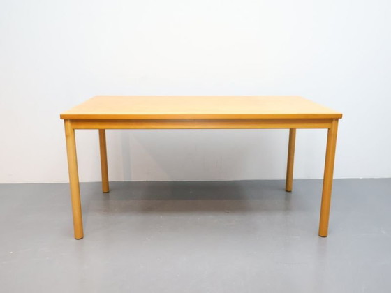 Tavolo da pranzo vintage / legno / rettangolo giallo / Kusch en Co – Kusch & Co, Tavoli da pranzo (photo 4 of 5)