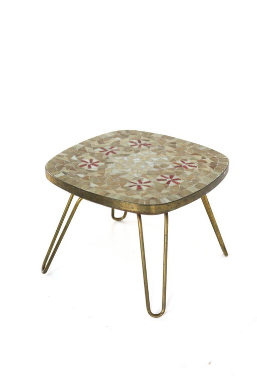 Ilse möbel vintage table à plantes table d'appoint mosaïque