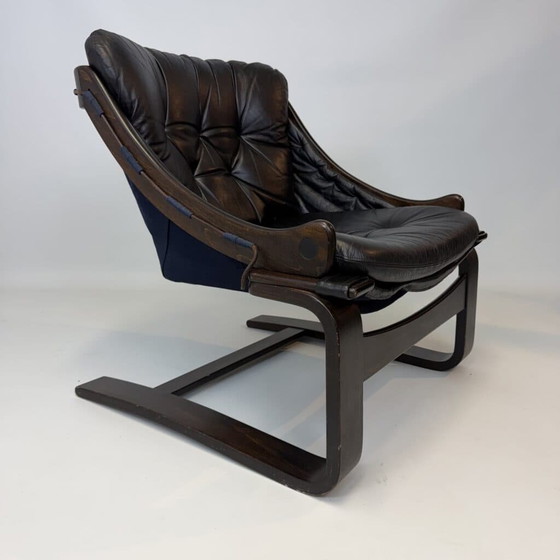 Kroken armchair by Åke Fribytter for Nelo Möbel, Leather (photo 15 of 18)
