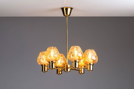 Grande lampadario di Hans Agne Jacobsson 