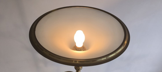 ✨💎 Rare Vintage Postmodern Gilded Brass Floor Light – 3 Saucers – 183 Cm 💎 ✨ (photo 13 of 20)