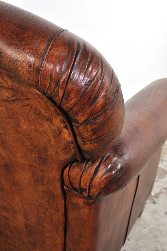 Image 1 of Vintage leather armchair 1950s