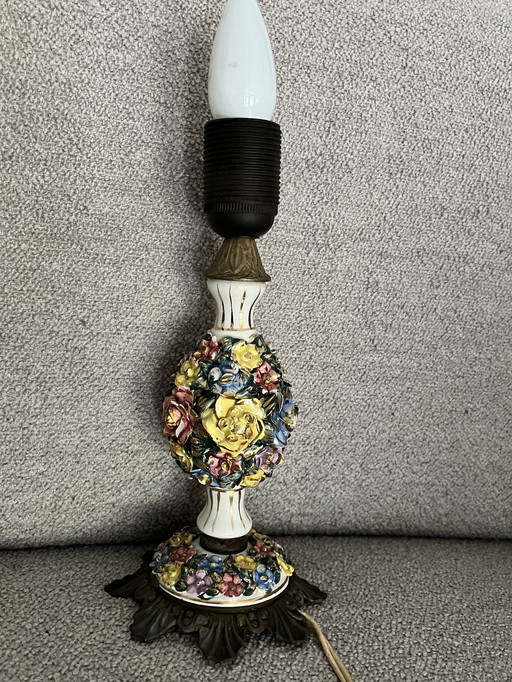 Lampe de poche antique de Capodimonte (non disponible)