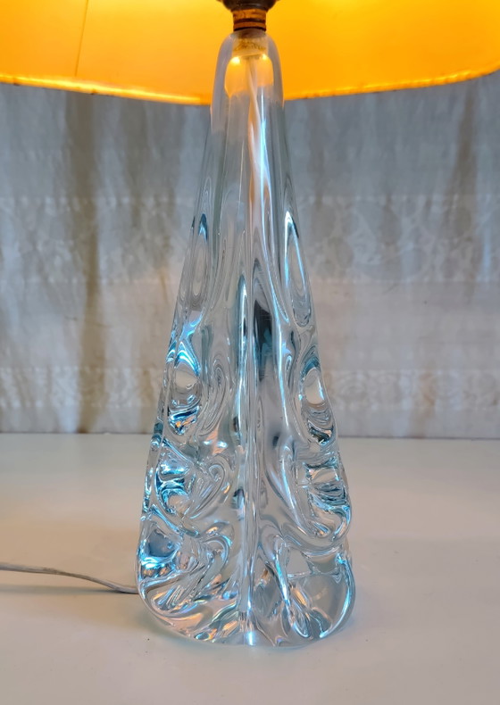 J.B. France Kristall Tischlampenfuß - Mitte 20. Jahrhundert – Crystal (photo 8 of 8)