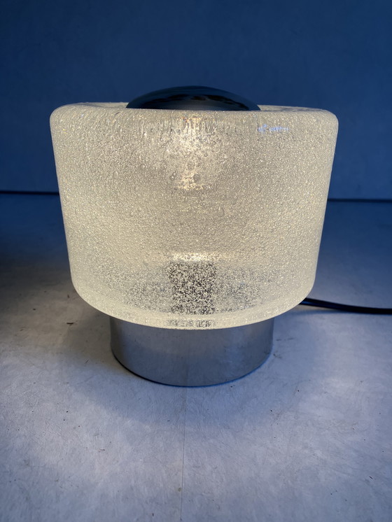 Image 1 of Peill and Putzler table lamp with thick bubble glass vintage