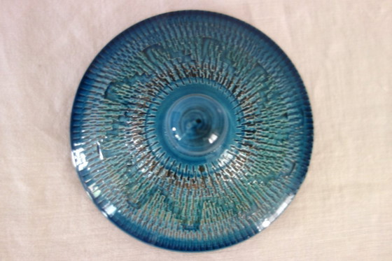 Image 1 of Large covered ceramic vase in the Bitossi style, Italy, 1970s