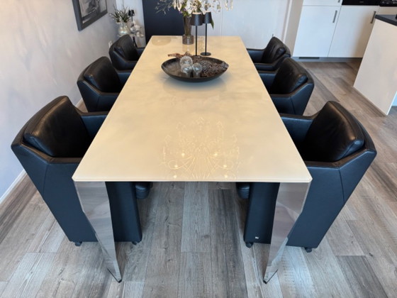 Image 1 of 6x Rolf Benz Eetkamerstoelen