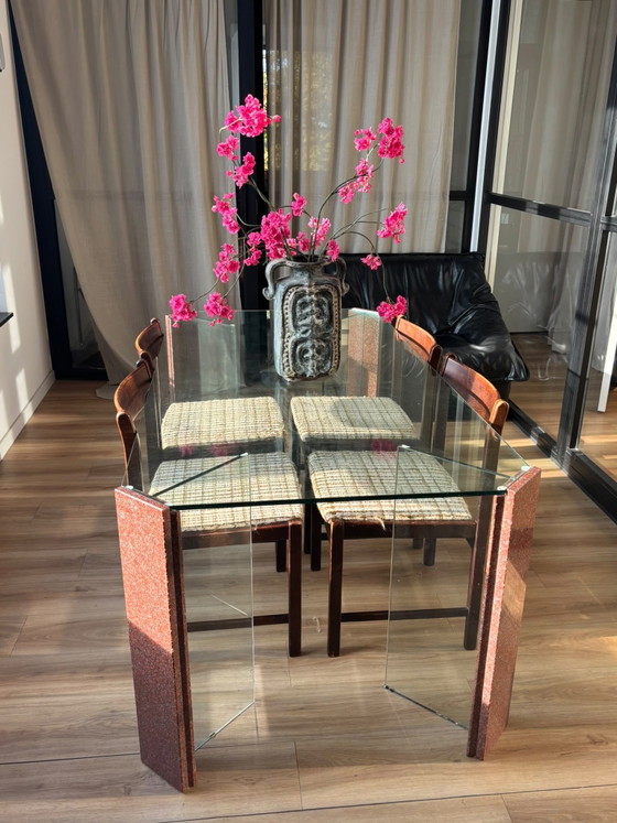 Glass Table / Desk with Marble – Dining tables (photo 3 of 9)