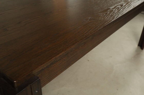 Image 1 of Extendable Oak Dining Table by AZS Meubelen, Netherlands, 1970s