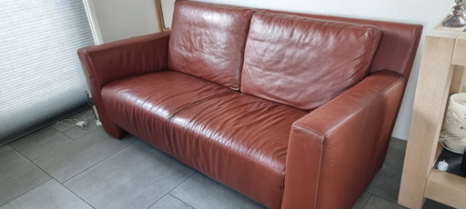 Touche lederen bankstel 2 stuks 2-3 zits