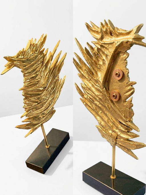 Melena de León - Bronce/Metal Oro Fino - Philippe Cheverny (1970)