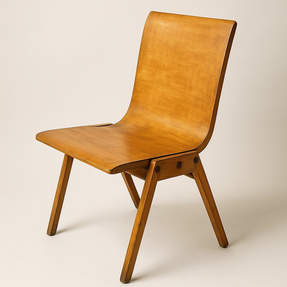 Image 1 of Set di 2 sedie vintage – The Future Dieverbrug (anni '50) – compensato curvato