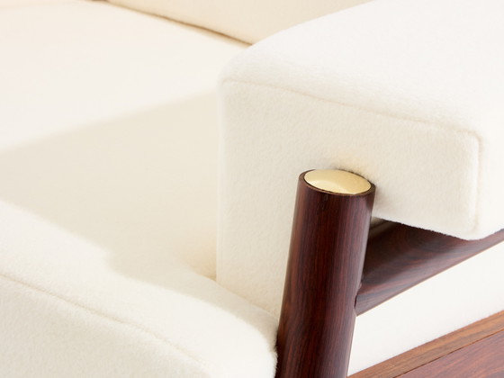 Image 1 of Par de sillones Carlo De Carli en palisandro, latón y cuero, 1966