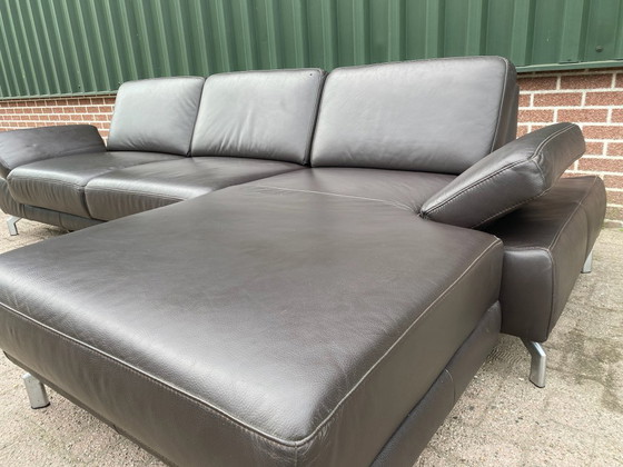 Image 1 of Henders and Hazel Napels hoekbank van bruin leer – Premium loungecomfort – Gratis levering