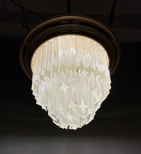 Image 1 of Ceiling light/lamp by Paolo Venini, Asta Quadrilobo, Murano glass, Italy, 1960s