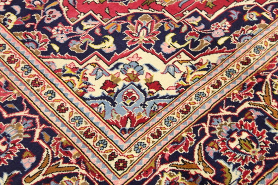 Image 1 of Original Perserteppich Keschan,Kashan Rot 350 x 245 cm Top Zustand Klassik Alt