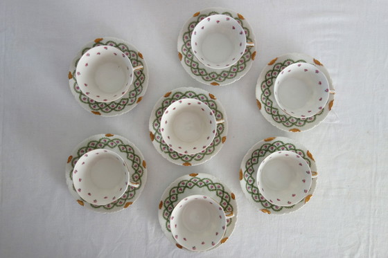 Image 1 of 7 tazas con platillos Theodore Haviland principios del siglo XX