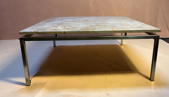 Image 1 of Vintage minimalistic coffee table with marble top