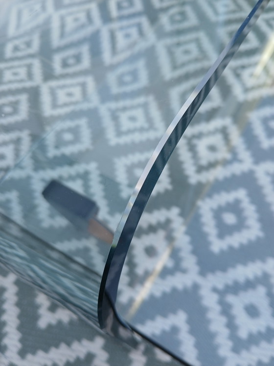 Image 1 of Fiam Table Basse en Verre Cascade Avec Base Mobile