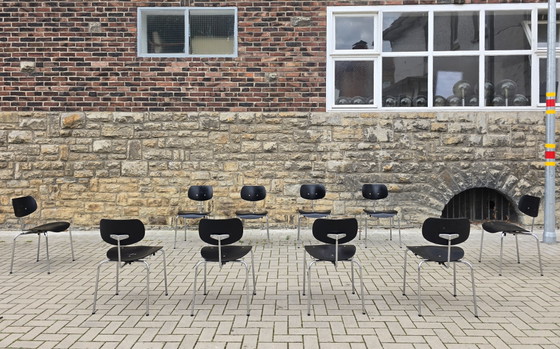 Egon Eiermann stoelen, vintage, midden 20e eeuw, jaren 60/70, loftstudio – Kuipstoelen, Wood (photo 9 of 9)