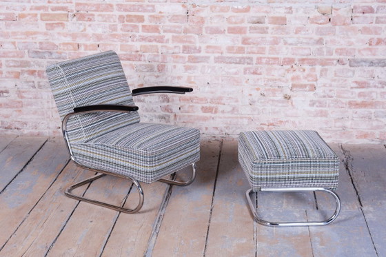 Restored Bauhaus Armchair, By Mücke - Melder, Chrome-Plated Steel, Czech, 1930s – Mücke-Melder, Metal (photo 18 of 26)