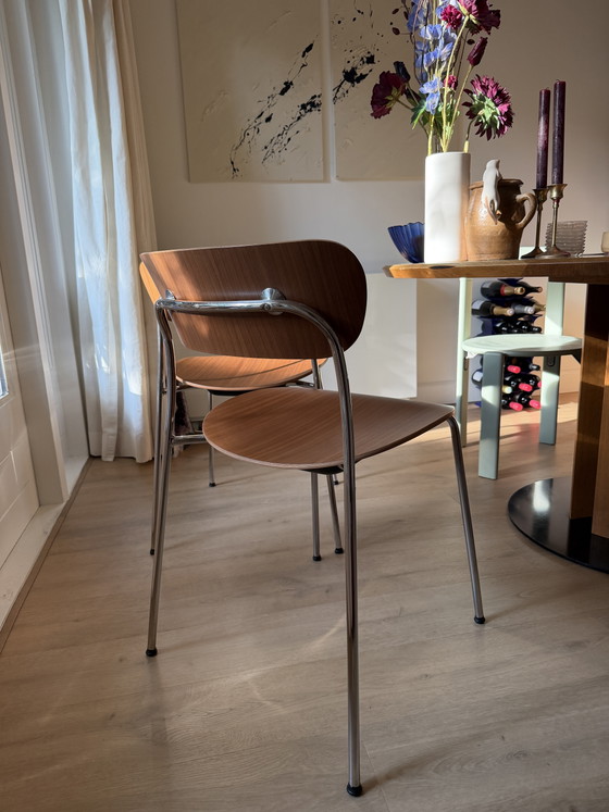 2x Sedia Pavilion AV1 di Anderssen & Voll per &Tradition – Sedie da pranzo, Chrome, Wood (photo 2 of 20)