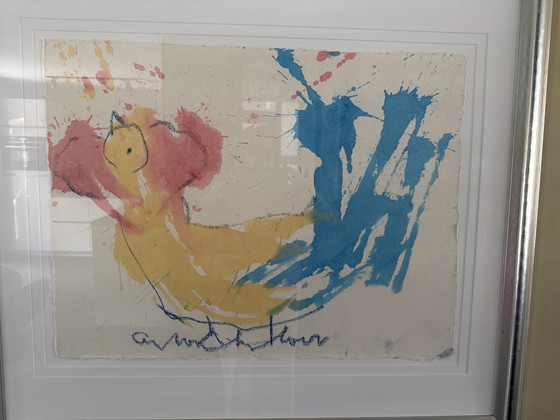 Image 1 of Anton Heyboer schilderij. Befaamde kip.