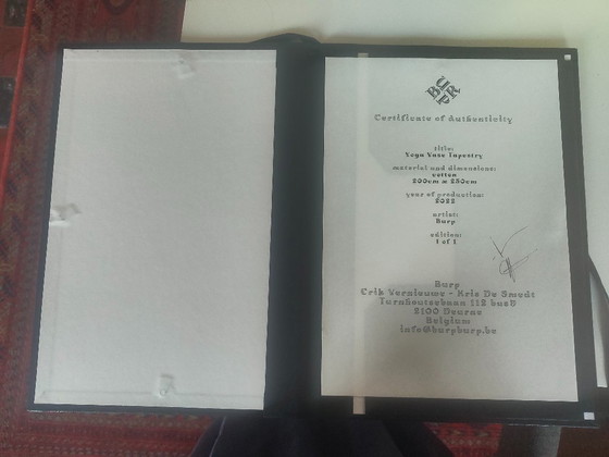 Image 1 of Tapisserie murale YOGA VASE