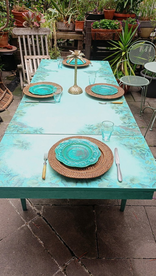 Table de salle à manger extensible en bois