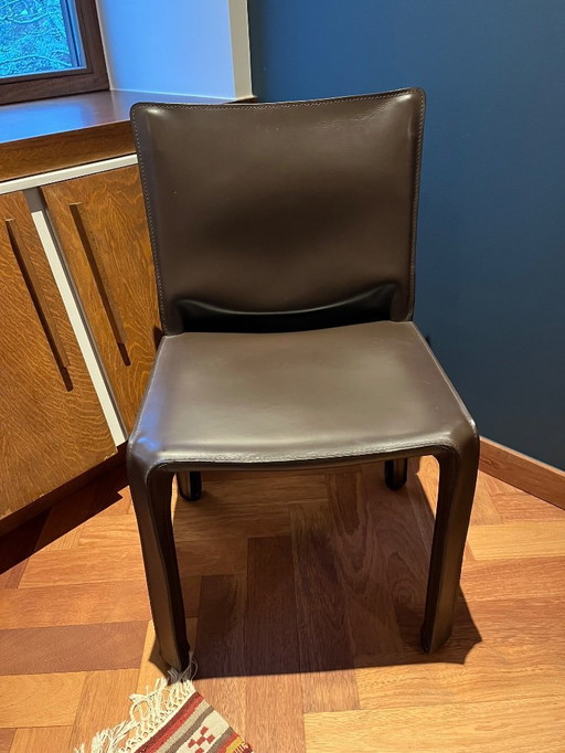 6x Cassina Cab 412 seats brown