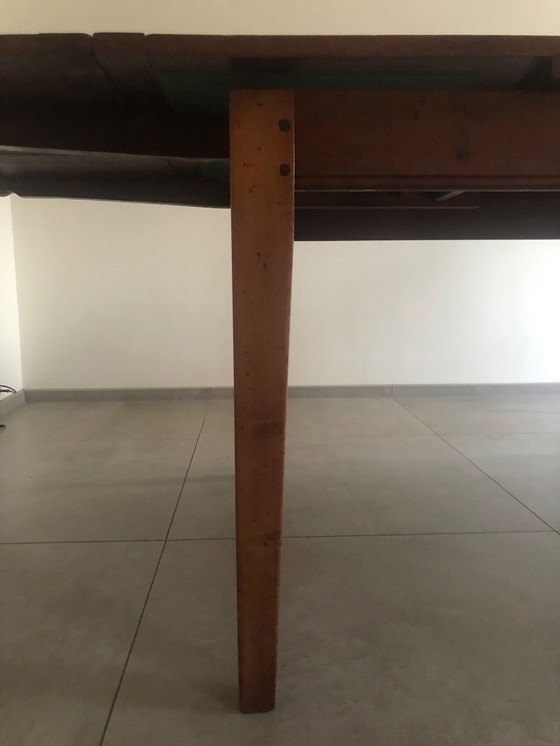 Image 1 of Esstisch aus Kirschholz mit 6 passenden Esszimmerstühlen