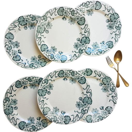 Set de 6 assiettes à dîner vintage