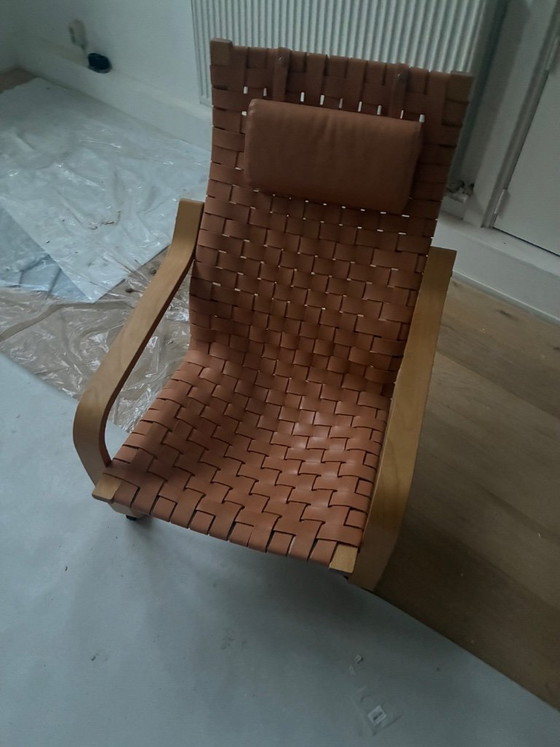POANG Stoel Limited Edition (1999) – Ikea, Kuipstoelen, Leather, Wood (photo 5 of 6)
