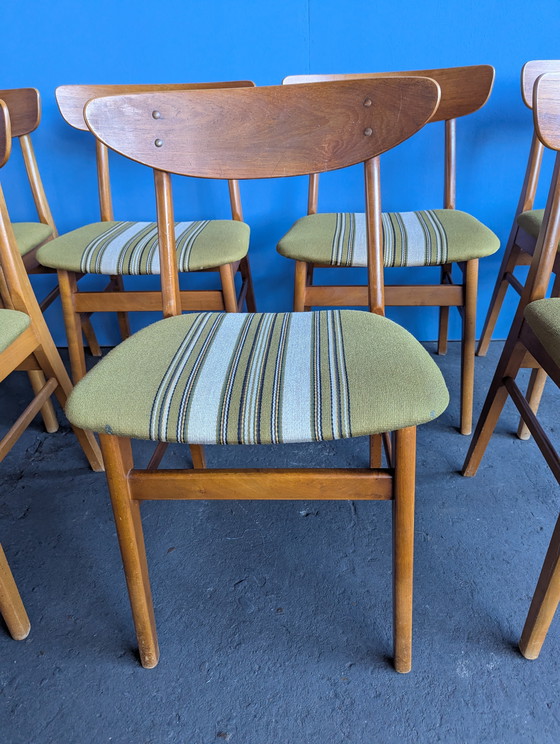 Image 1 of 7 Deense vintage teak stoelen Findahl & Farstrup 