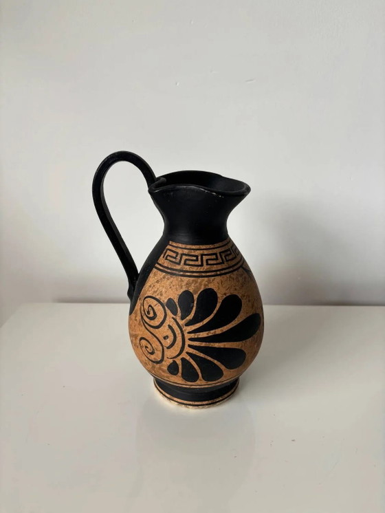 Vase / pichet en céramique antique style amphore, Décor grec ancien, Verres et carafes (photo 4 sur 10)