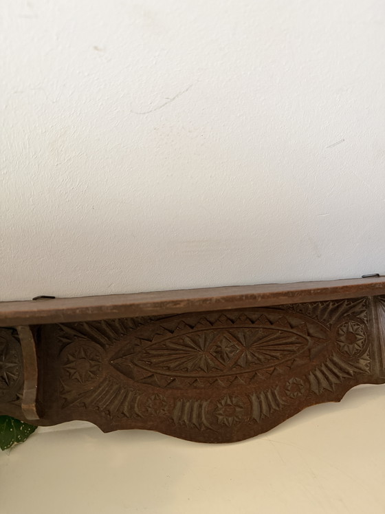 Image 1 of Vintage wooden wall shelf