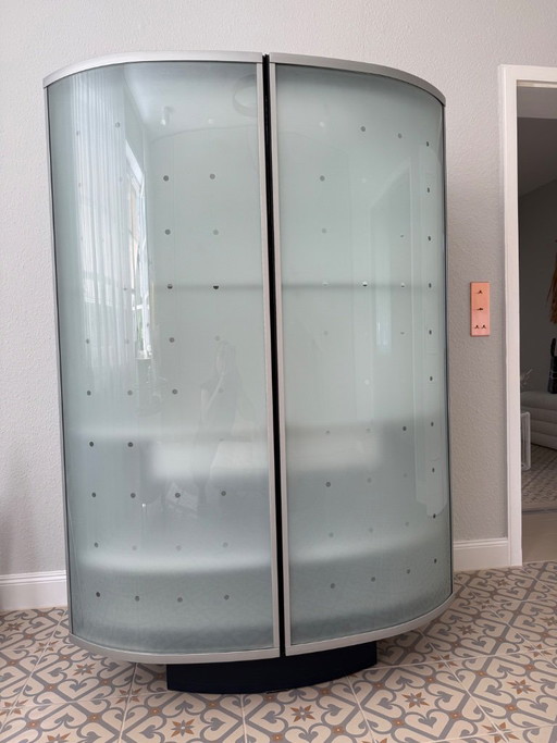 Acerbis Blue Moon 95 – Roberto Lazzeroni 1993 – Seltene Design-Vitrine