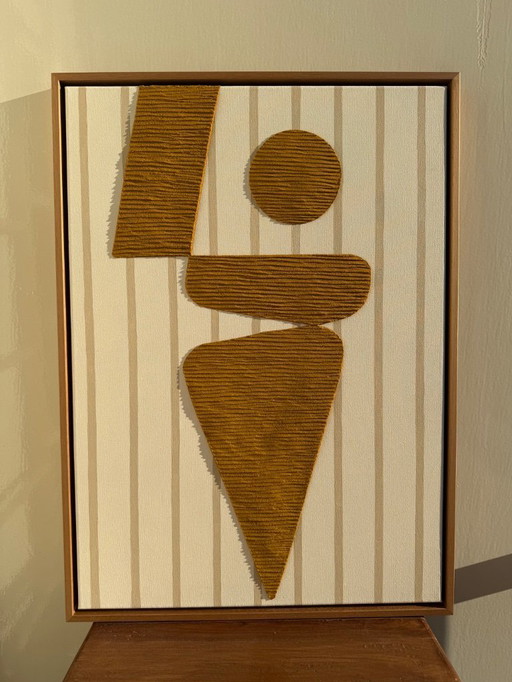 Peinture originale, art moderne, 50x70cm, encadrée