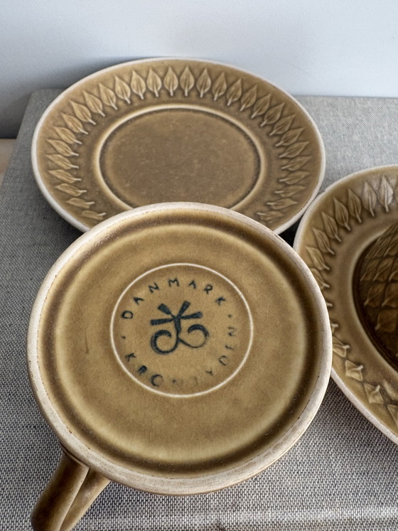 Image 1 of Vintage Kronjyden cups and saucers - Danish Design 1950s-1960s