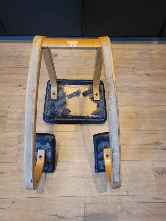 Zwart Lederen Stokke Balansstoel – Schommelstoelen, Wood (photo 8 of 13)