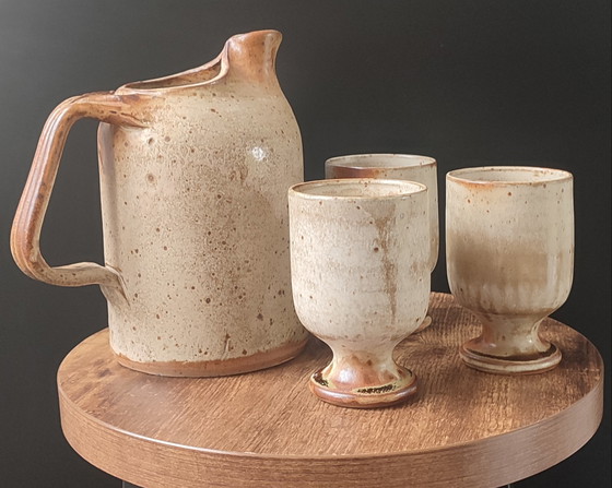 Image 1 of Servizio trio in gres pirite, Puisaye, Jean-Pierre Prud'homme.

