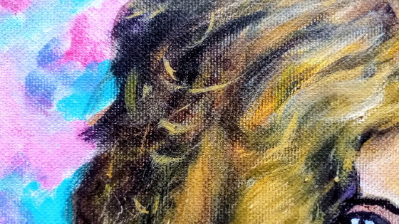 Image 1 of T. van Steenbergen Ragazza con scialle 20 x 30 cm