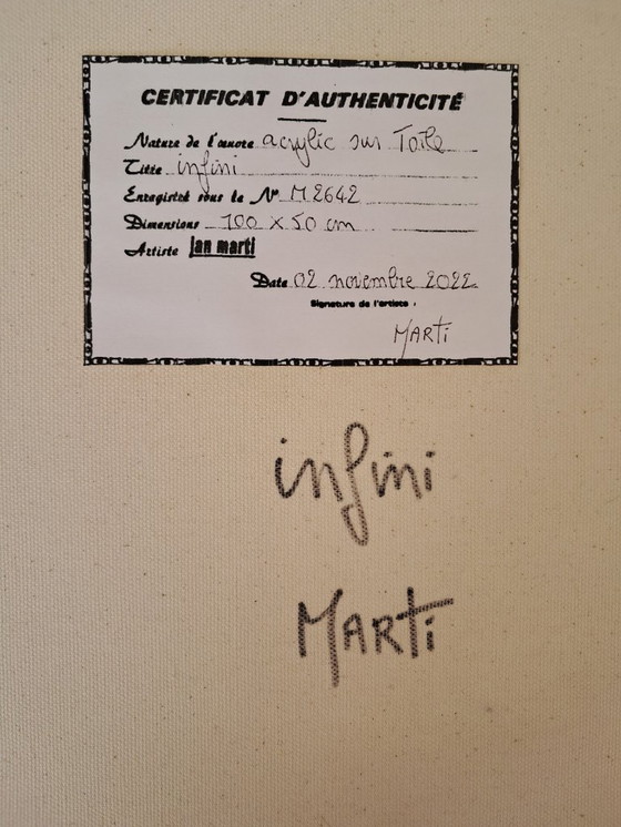 Image 1 of Jan Marti - Unendlichkeit - Künstlergemälde
