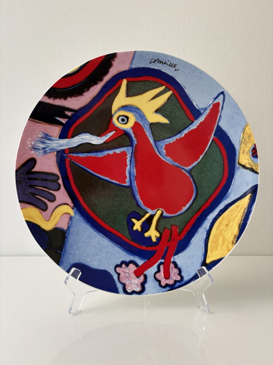 Image 1 of Plato decorativo El pájaro de fuego, Corneille, 30 cm de diámetro
