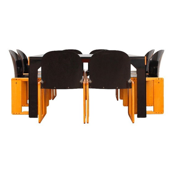 Image 1 of 8x "Dialogo" chairs by Afra and Tobia Scarpa for B&B Italia, 1973