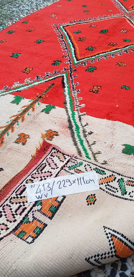 Image 1 of Handgeknoopt Berber kleed wol 229x111cm