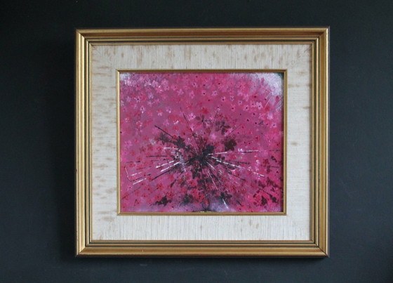 Image 1 of Abstract , Acrylic Painting. PinK Poodle by D Gordon